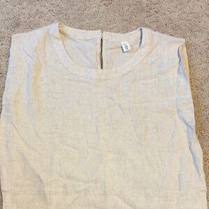 BP Light Beige Linen Top